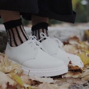 Dr. Martens 1461 Mono White Smooth Leather Oxford Shoes